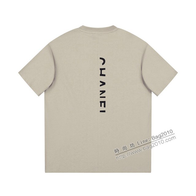 Chanel專門店香奈兒2023SS新款毛巾繡T恤 男女同款 tzy2707